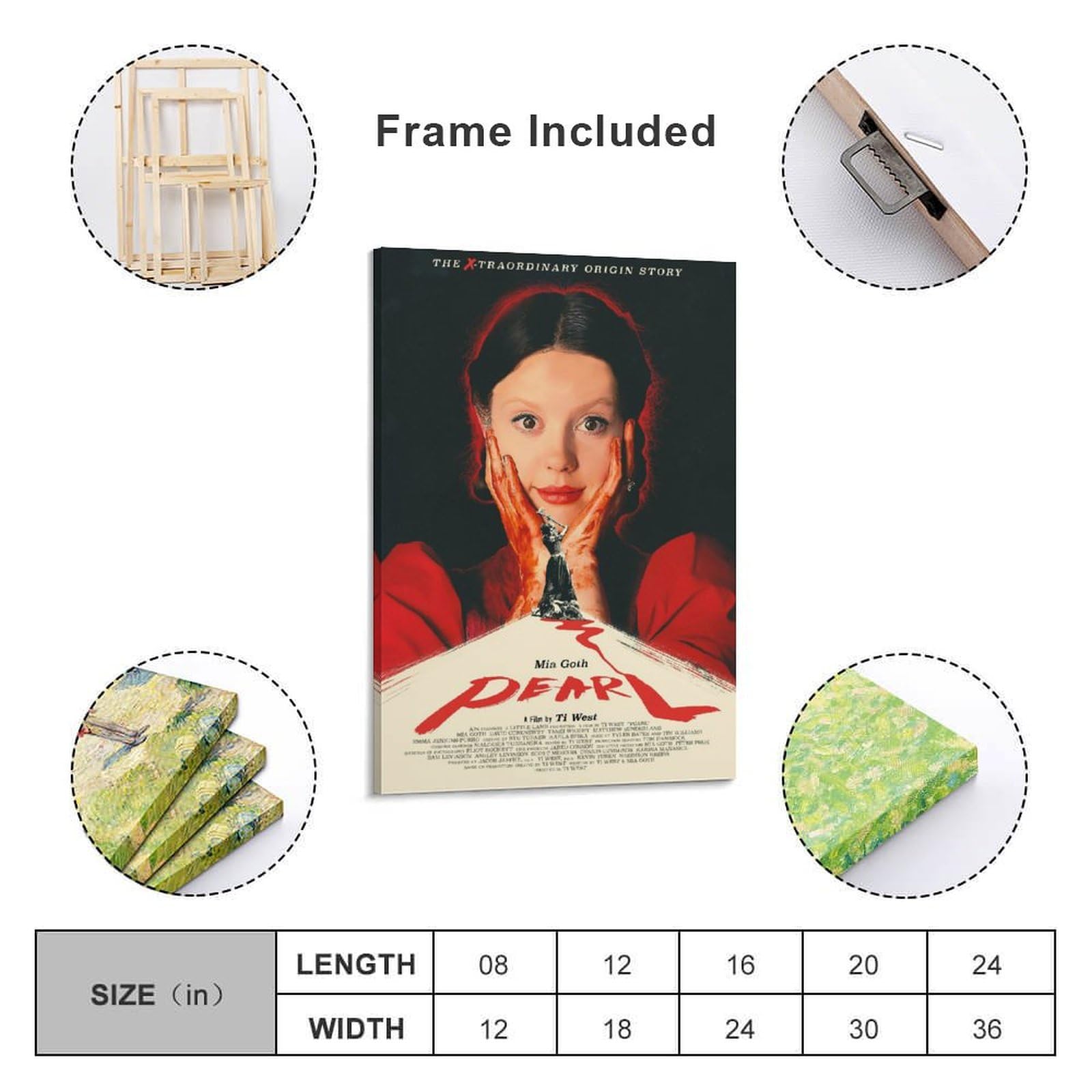 A24公式 パール Pearl シルクスクリーン ポスター Amazon.co.jp: Pearl